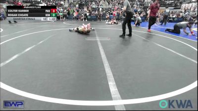 119 lbs Quarterfinal - Colter Karber, Prodigy Elite Wrestling vs Rogan Choate, Hennessey Takedown Club