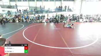 78 lbs Final - Jackson Phillips, Mat Time vs Aydann Correa, TUF California Wr Ac