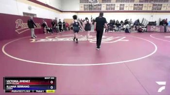 235 lbs Round 3 - Illiana Serrano, Lassen vs Victoria Jimenez, Delta College