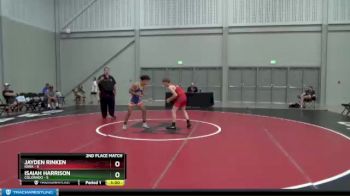100 lbs 2nd Place Match (8 Team) - Jayden Rinken, Iowa vs Isaiah Harrison, Colorado