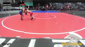 70 lbs Consi Of 4 - Rhett Olson, Turlock Wrestling vs Blaine Mahan, Northern Select Wrestling