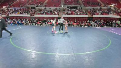 125 lbs Round 2 - Quarters & 1st Wb (16 Team) - Tylie Ramos, Lubbock Cooper vs Emily Harrington, Comal Smithson Valley