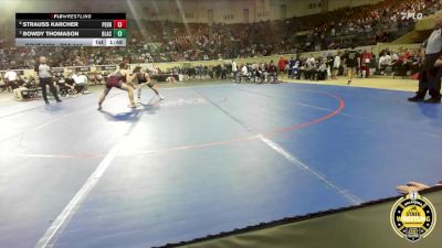 B3A-144 lbs Semifinal - Strauss Karcher, Perry vs Bowdy Thomason, Blackwell