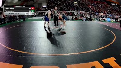 3A 165 lbs Champ. Round 1 - Mac Hall, West Jefferson vs Niel Kent, Valley