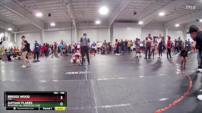 108 lbs Quarterfinal - Dathan Flakes, Richmond Hill Wrestling Club vs Briggs Wood, C2X