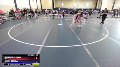 126 lbs Cons. Round 6 - Bennett Kujawa, MN vs Aidan Durell, IL