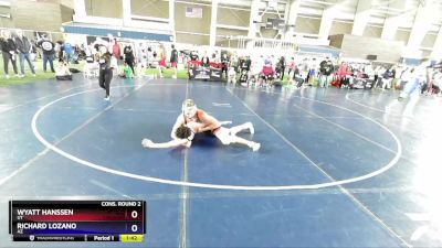 175 lbs Cons. Round 2 - Wyatt Hanssen, UT vs Richard Lozano, AZ