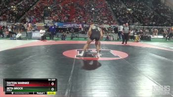 5A 220 lbs Cons. Round 3 - Seth Brock, Eagle vs Tayton Warnke, Madison