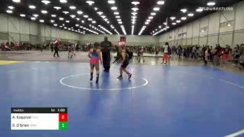 Consolation - Aidan Esquivel, Tuff Kidz vs Sydney O'brien, Verdigris Youth Wrestling