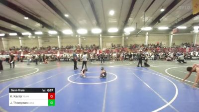 46 lbs Semifinal - Kashton Kaylor, Team Aggresion vs Jeremy Thompson, Ganado WC