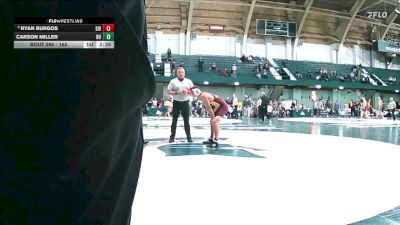 165 lbs 1st Place Match - Carson Miller, Kent State vs Ryan Burgos, Edinboro