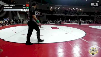 132 lbs Semifinals (8 Team) - Chance Fisher, TUTTLE vs Revin Fipps, CUSHING