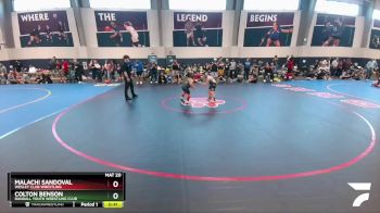 80 lbs Quarterfinal - Colton Benson, Randall Youth Wrestling Club vs Malachi Sandoval, Wesley Club Wrestling