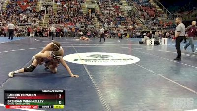 145 lbs 3rd Place Match - Brendan Winn-Kelley, Grand Forks Central vs Landon McMahen, Bismarck