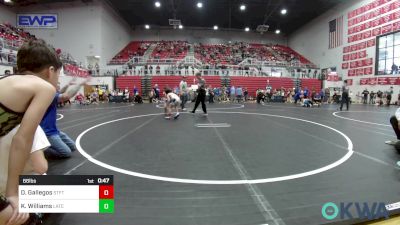 66 lbs Quarterfinal - Dre Gallegos, Standfast vs Kade Williams, Little Axe Takedown Club