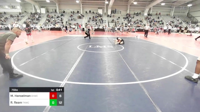 75 lbs Rr Rnd 2 - Max Hanselman, Grain House Wrestling Club vs Ryder Ream,  TNWC Sneak Attack