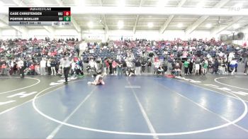 98 lbs Champ. Round 1 - Porter Moeller, Riverton vs Case Christensen, Wasatch