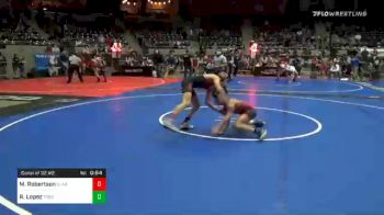 101 lbs Consolation - Michael Robertson, Claremore Youth Wrestling vs Royce Lopez, Toss Em Up