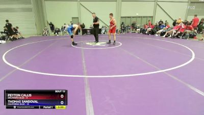 190 lbs Placement Matches (8 Team) - Peyton Callis, Oklahoma Blue vs Thomas Sandoval, California Blue