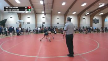 138 lbs Cons. Semi - Wallace Pooler, Hill School vs George Mamakos, Linsly School