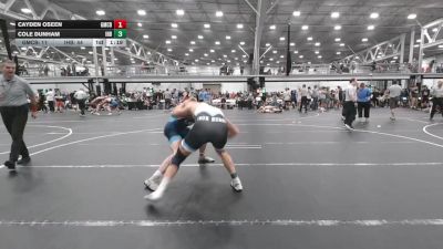 175 lbs Quarterfinals (8 Team) - Cayden Oseen, Grit Mat Club Blue vs Cole Dunham, Iron Horse Blue