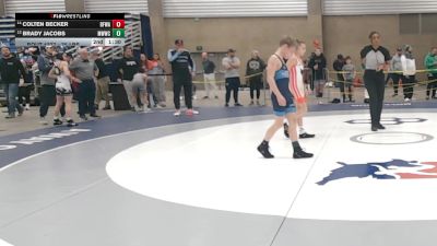 75 lbs Quarters - Brady Jacobs, Michigan West Wrestling Club vs Colten Becker, Black Fox Wrestling Academy