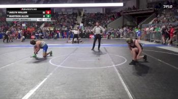 165 lbs Cons. Round 2 - Madyson Allen, Jr. Kaws vs Jaelyn Waller, Red Devil