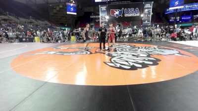 120 lbs Cons 32 #1 - Isaiah Gonzales, CA vs Trusten Lee Douglas, OK