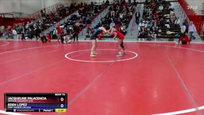 109 lbs Round 4 - Jacqueline Palacencia, Simpson University (CA) vs Eden Lopez, Gray Harbor College