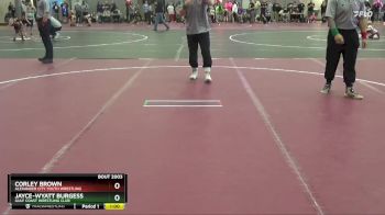 40 lbs Champ. Round 1 - Corley Brown, Alexander City Youth Wrestling vs Jayce-Wyatt Burgess, Gulf Coast Wrestling Club