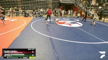 45 lbs Semifinal - Jensen Wasserburger, CWC Thunder vs Tilden Farrell, Eastside United Wrestling Club