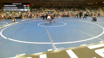76 - 80 lbs Rr Rnd 3 - Jaeden Maxwell, Muskogee Rougher Youth Wrestling vs Allyson Bloxham, Salina Wrestling Club