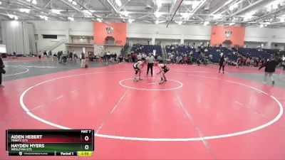 141 lbs Cons. Semi - Aiden Hebert, Trinity (CT) vs Hayden Myers, Wesleyan (CT)