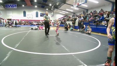 55 lbs Consi Of 8 #2 - Nevalee Petty, Skiatook Youth Wrestling vs Aiden Canady, Berryhill Wrestling Club