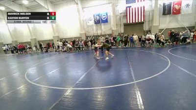 110 lbs Cons. Round 1 - Easton Burton, Champions Wrestling Club vs Mavrick Nielsen, Weber Warriors