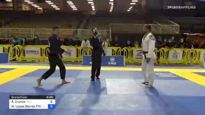 Anthony Cronce vs Marcelo Lopes Barros Filho 2020 World Master IBJJF Jiu-Jitsu Championship