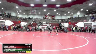 73-79 lbs 7th Place Match - Maxwell Wilson Burns, Mt. Vernon Marauders vs Casen Martin, Western Wrestling Club