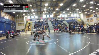190 lbs Quarterfinals (8 Team) - Aaron Porudominsky, Douglas vs Brandon Valdes, South Dade