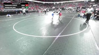 Girls 185 lbs Cons. Round 1 - Marianna Kubicz, Whitewater-Girls vs Madelynn Hert, Bonduel-Girls