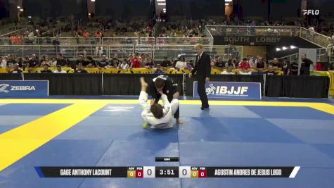 Agustin Andres De Jesus Lugo vs Gage Anthony LaCount 2025 Pan Kids Jiu-Jitsu IBJJF Championship