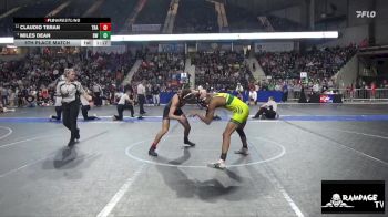 132 lbs 5th Place Match - Claudio Teran, Trailblazer vs Miles Dean, Bobcat WC