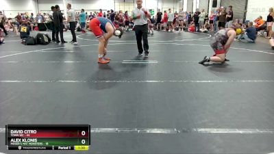 215 lbs Round 5 (6 Team) - David Citro, Town WC vs Alex Klonis, Moser`s Mat Monsters