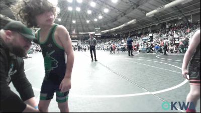 55 lbs Round Of 32 - Brayden Hamilton, Tulsa Blue T Panthers vs Krue Hicks, Catoosa Youth Wrestling