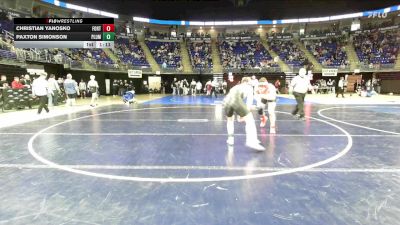 175 lbs Consy 1 - Christian Yanosko, Fort Cherry vs Paxton Simonson, Plum