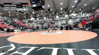 138 lbs Consi Of 8 #2 - Kambrie Koester, Tecumseh HS Girls vs Serenity Schultz, McAlester High School Girls