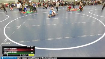 120 lbs Cons. Round 2 - Nolan Chrisse, Illinois vs Wyatt Koenen, MN Elite Wrestling Club