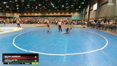 150 lbs Cons. Round 2 - Safiullah Zia, River Valley vs Balian Andrews, Kelso