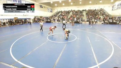 144 lbs Champ. Round 1 - Noah Espitia, Titan Mercury Wrestling Club vs Daniel Park, South Hills High School Wrestl