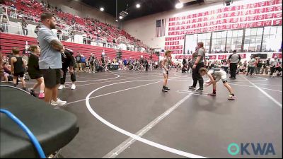 51-54 lbs Quarterfinal - Rylee Reece, Bridge Creek Youth Wrestling vs Rowan Falcon, Independent