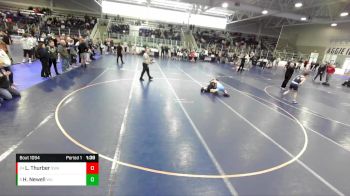 126 lbs Champ. Round 2 - Logan Thurber, Sanderson Wrestling Academy vs Harper Newell, Wyoming Underground